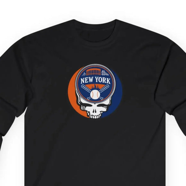 Grateful Dead - New York Mets Grateful Dead Long Sleeve Tee - MLB - StealieShop